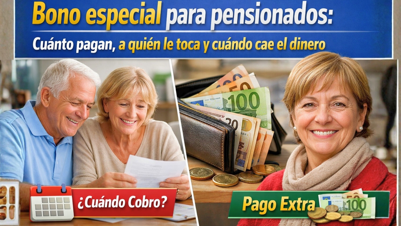 Bono especial para pensionados: cuánto pagan, a quién le toca y cuándo cae el dinero