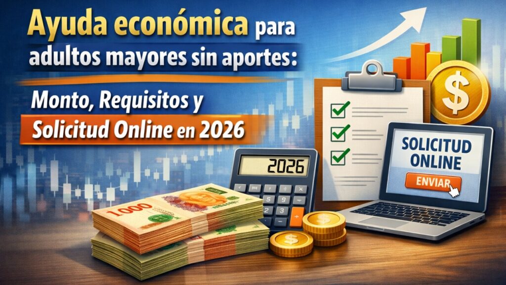 Ayuda económica para adultos mayores sin aportes: monto, requisitos y solicitud online en 2026