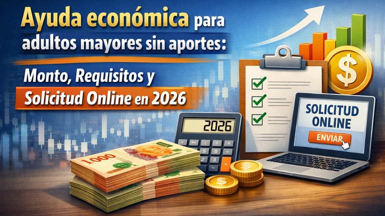 Ayuda económica para adultos mayores sin aportes: monto, requisitos y solicitud online en 2026