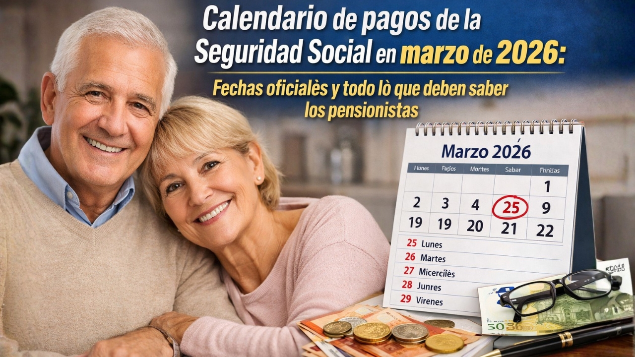 Calendario de pagos de la Seguridad Social en marzo de 2026: fechas oficiales y todo lo que deben saber los pensionistas